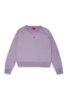 Max & Co Wool Crew-neck Jumper In Violet