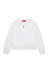 Max & Co Heart-motif Wool Sweatshirt In White