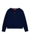 Max & Co Wool Crew-neck Sweater In Blau