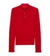 Max & Co Wool Half-zip Sweater In Red