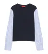 Max & Co . Wool Hybrid Sweater In Multi