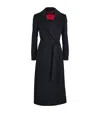 Max & Co Wool Longrun Coat In Blue