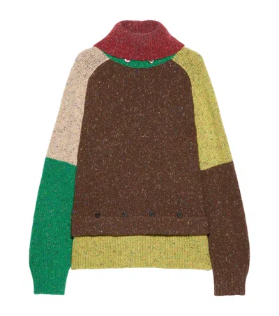 Max & Co . Wool Rollneck Sweater In Brown