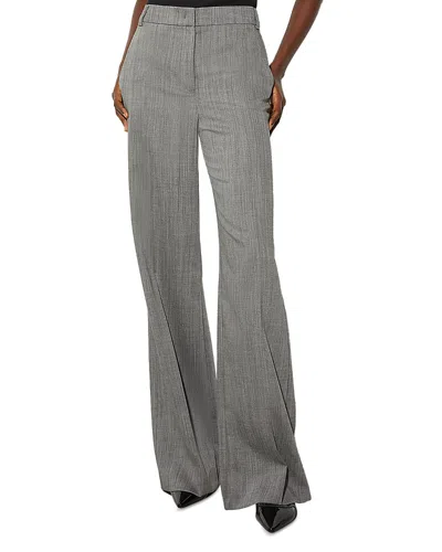 Max & Co . Wool Saio Wide Leg Pants In Melange Gray