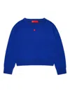 Max & Co Wool Sweatshirt In Blue
