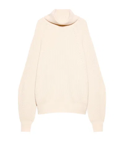 Max & Co . Wool-cashmere Rollneck Sweater In Brown