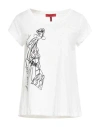 Max & Co. X Duro Olowu Woman T-shirt White Size L Cotton In White