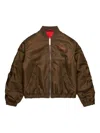 Max & Co Bomber Jacket With Printed Logo In White