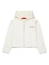 Max & Co Zip-up Cotton Hoodie In White
