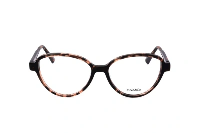 Max & Co Max&co. Cat Eye Frame Glasses In Brown