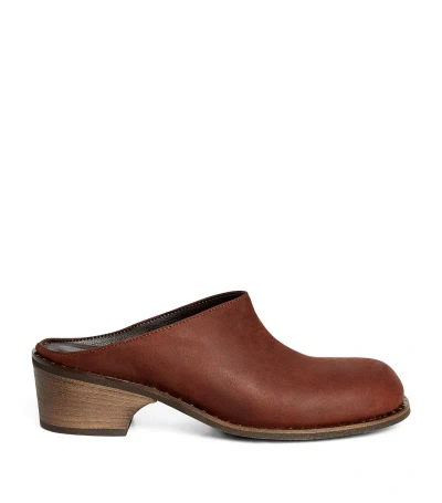 Max & Co Heeled Mules 50 In Brown