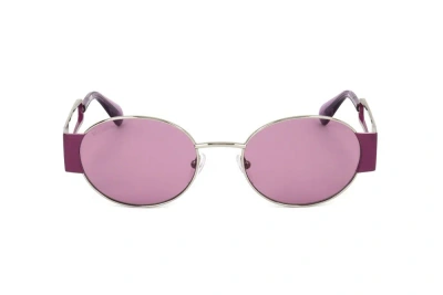 Max & Co Max&co. Oval Frame Sunglasses In Purple