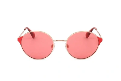Max & Co Max&co. Oval Frame Sunglasses In Red