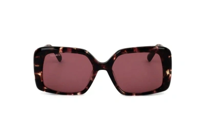 Max & Co Max&co. Rectangular Frame Sunglasses In Brown