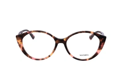 Max & Co Max&co. Round Frame Glasses In Brown