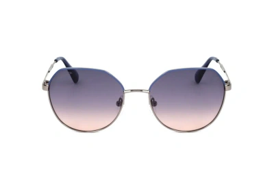 Max & Co Max&co. Round Frame Sunglasses In Silver