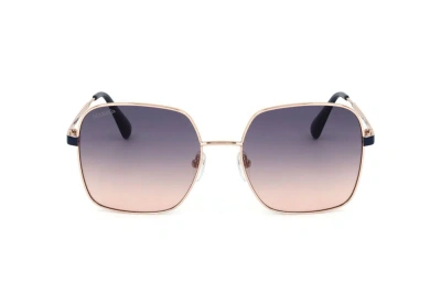 Max & Co Max&co. Square Frame Sunglasses In Blue