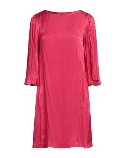 Max & Co . Woman Mini Dress Fuchsia Size 8 Viscose In Pink
