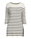 Max & Co . Woman Sweater Ivory Size L Cotton, Cashmere In White