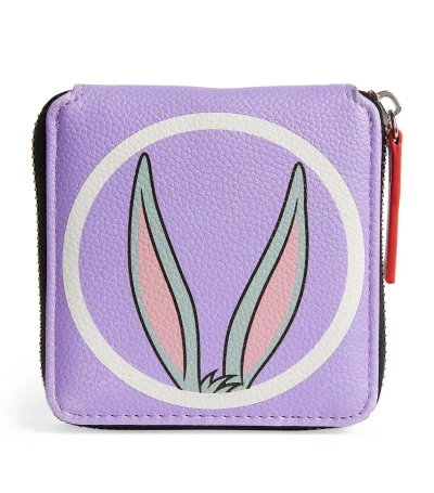 Max & Co X Looney Tunes Bi-fold Wallet In Purple