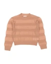 Max & Lola Toddler Girl Sweater Camel Size 6 Polyamide, Mohair Wool, Merino Wool In Beige
