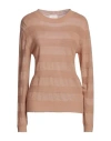 Max & Lola Woman Sweater Camel Size L Polyamide, Mohair Wool, Merino Wool In Beige