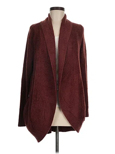 Pre-owned Max & Mia Cardigan Sweater In Burgundy
