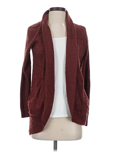 Pre-owned Max & Mia Cardigan Sweater In Burgundy