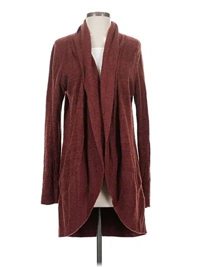 Pre-owned Max & Mia Cardigan Sweater In Burgundy