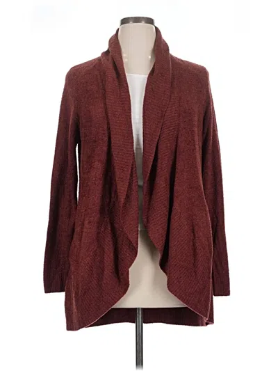 Pre-owned Max & Mia Cardigan Sweater In Burgundy