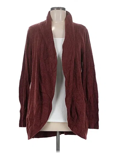 Pre-owned Max & Mia Cardigan Sweater In Burgundy