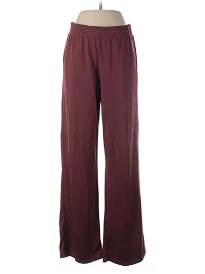 Pre-owned Max & Mia Casual Pants In Burgundy
