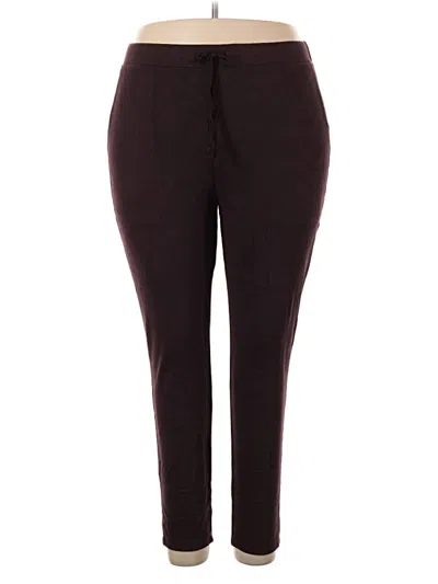 Pre-owned Max & Mia Casual Pants In Burgundy