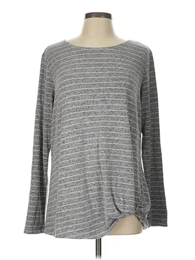 Pre-owned Max & Mia Long Sleeve T-shirt In Gray