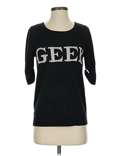 Pre-owned Max & Mia Pullover Sweater In Black