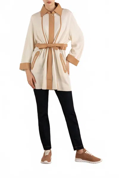 Max & Moi Cardigan Veste In Cream In Neutral