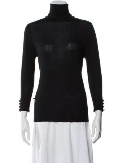 Pre-owned Max & Moi Cashmere Turtleneck Sweater In Gray