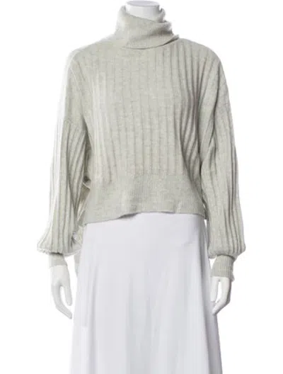 Pre-owned Max & Moi Cashmere Turtleneck Sweater In Grey