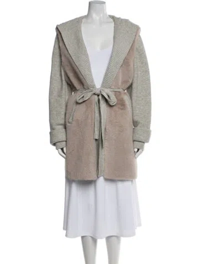Pre-owned Max & Moi Coat In Grey