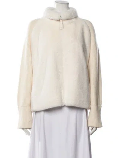 Pre-owned Max & Moi Coat In Neutral
