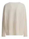 Max&moi Crewneck Knitwear In Wool And Cashmere In White