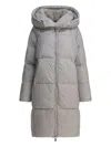 Max & Moi Danae Hooded Puffer Coat In Gray
