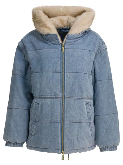 Max&moi "deva" Down Jacket In Blue