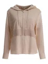 Max & Moi Greta Zip-up Hoodie In Brown
