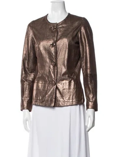 Pre-owned Max & Moi Jacket In Brown