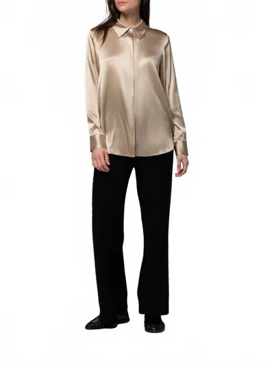 Max & Moi Levy Blouse In Latte In Brown
