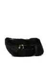 Max & Moi Logo-engraved Curved Bag In Black