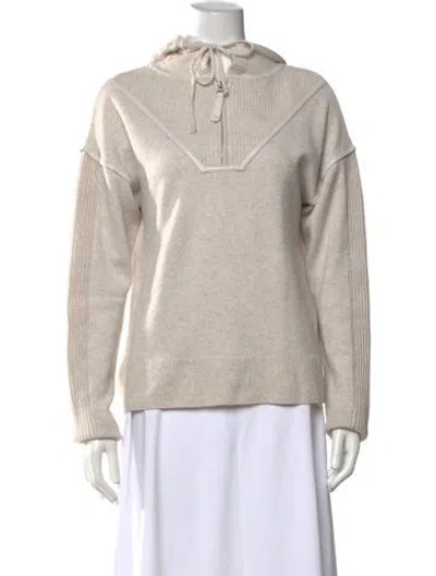 Pre-owned Max & Moi Merino Wool Crew Neck Sweater In Grey