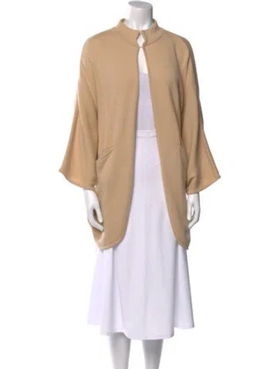 Pre-owned Max & Moi Merino Wool Mock Neck Sweater W/ Tags In Neutral