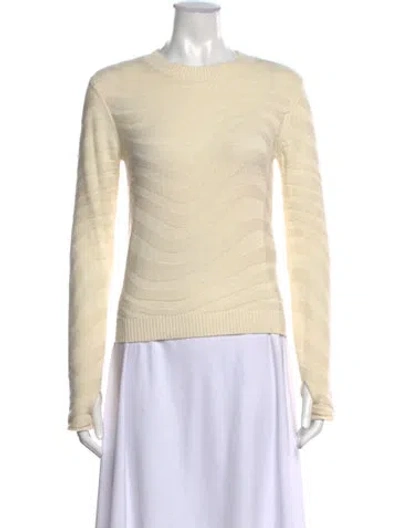 Pre-owned Max & Moi Merino Wool Patterned Sweater In Neutrals